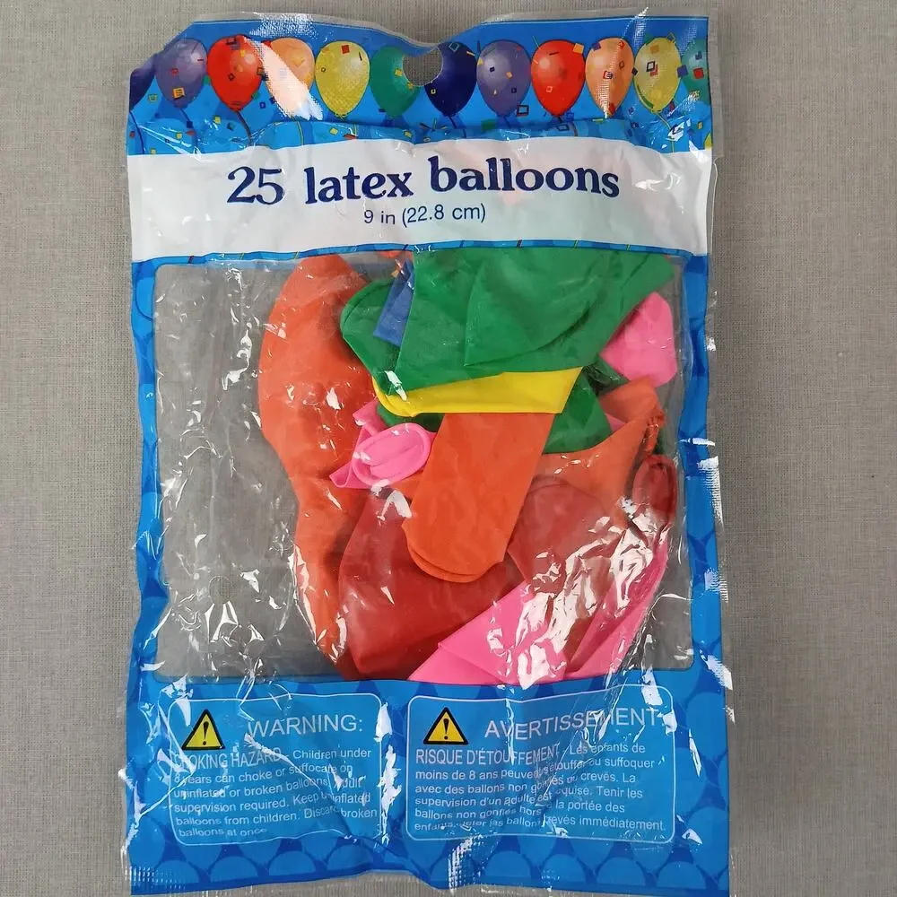81 latex balloons multicolor new old stock 9